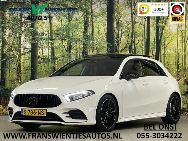 Mercedes-Benz A-klasse 250 Premium | AMG styling | Panorama dak | Led | Sfeerverlichting | Stoelverwarming | Wide screen | Airconditioning |