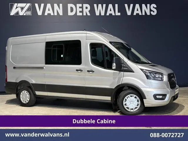 Ford Transit 2.0 TDCI 185pk L3H2 Dubbele Cabine Euro6 Airco | 5-Zits | Camera | Navigatie | Apple Ca...