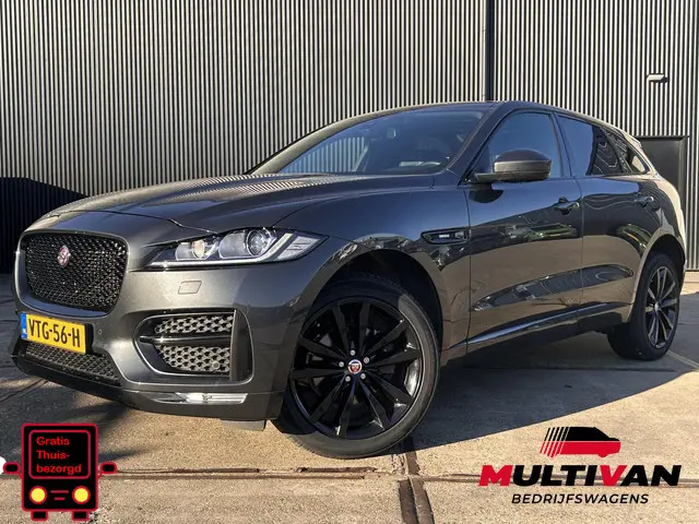 Jaguar F-Pace 2.0d AWD R-Sport | GRIJS KENTEKEN | 4X4 | TREKHAAK 2400KG | Vol opties! | PANO | LED |...
