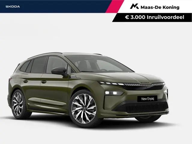 Škoda Enyaq iv 85 Sportline 21'' velgen | Trekhaak wegklapbaar | panoramisch dak | 3000,- inruilvoor...