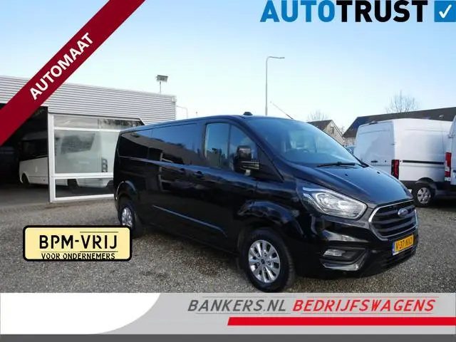 Ford Transit Custom 2.0TDCI 130PK L2 Limited Dubbel Cabine AUTOMAAT 2 x Schuifdeur
