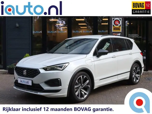 SEAT Tarraco 1.4 TSI 180kW e-Hybrid FR LED/DCC/ACC/360/Keyless/Elek. stoel+mem/Dode-hoek/20"/Trekhaa...