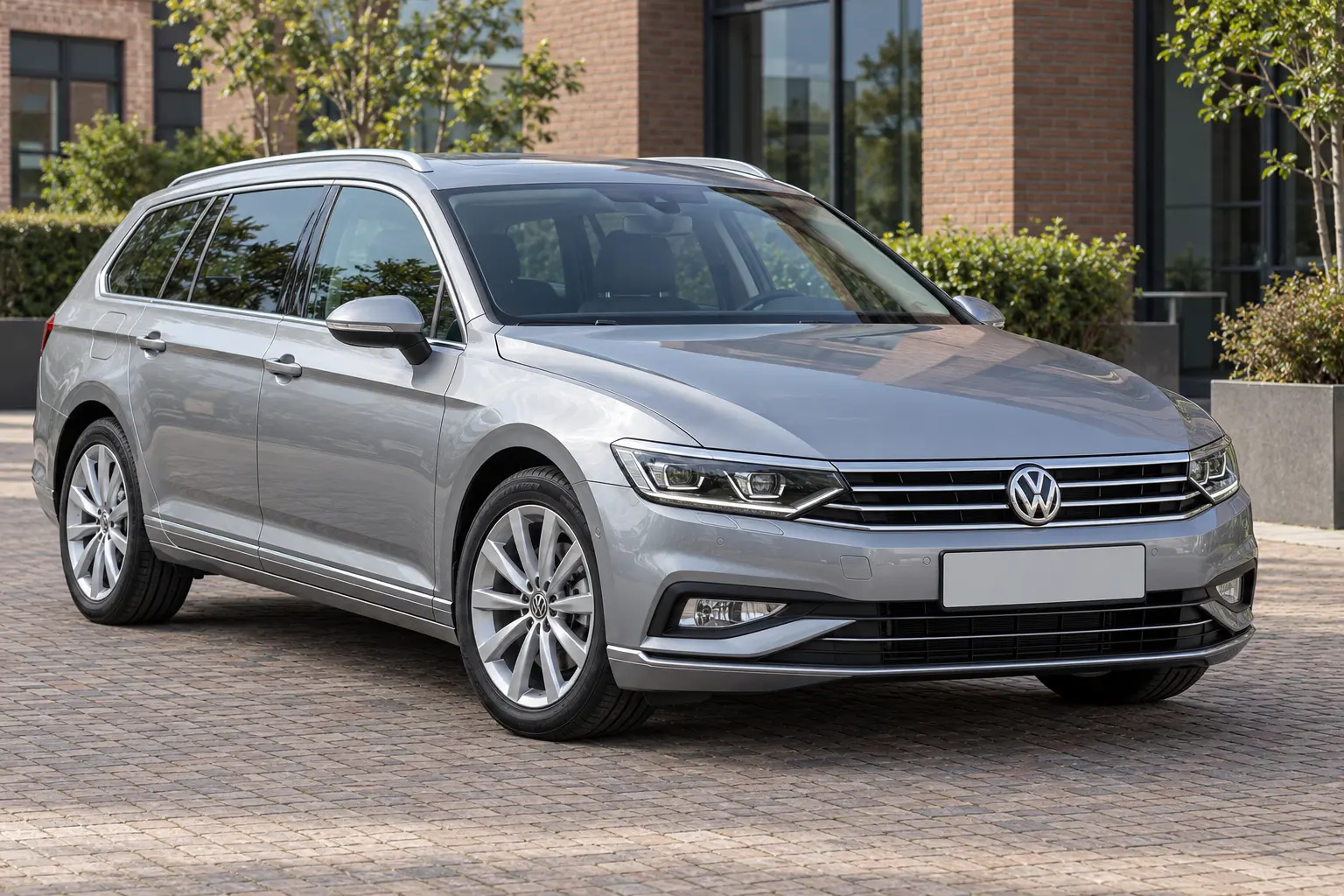 Zilveren Volkswagen Passat Variant zonder GTE-aanduiding