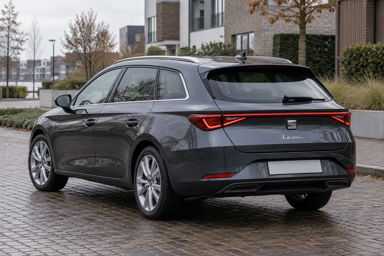 SEAT Leon Sportstourer uit de vierde generatie, gezien van achteren