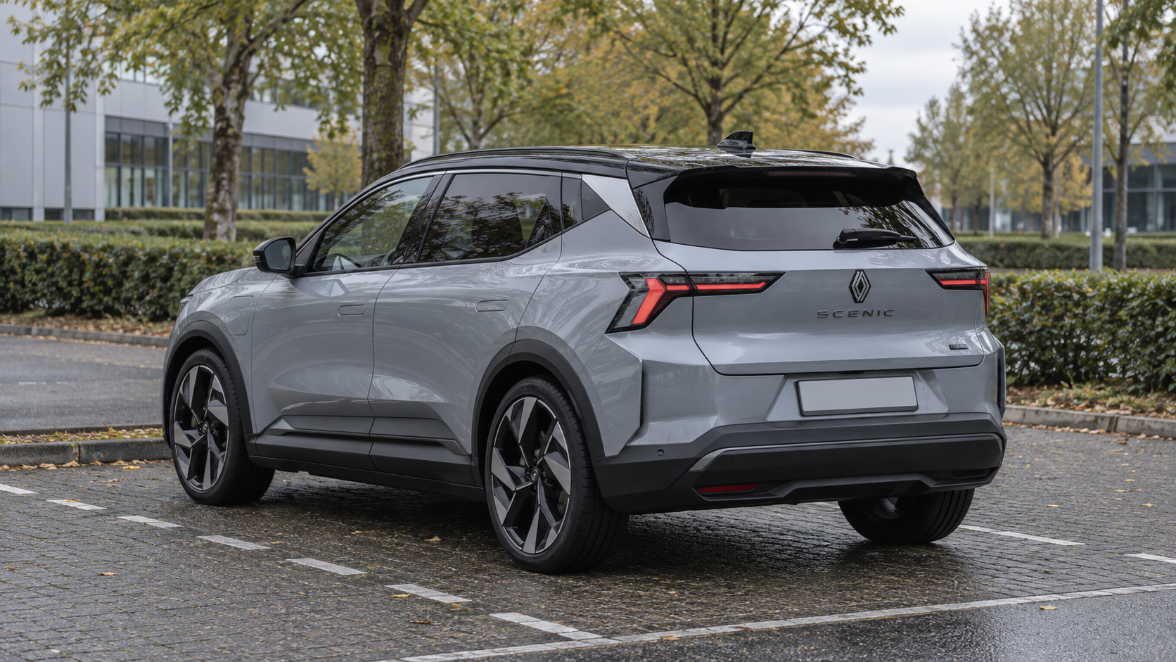 Elektrische Scenic met achterbank- en bagageruimte in gezinsformaat