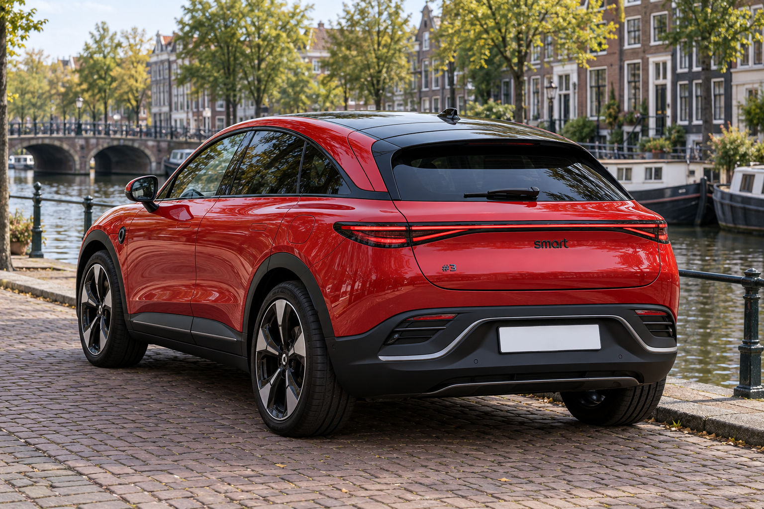 smart #3 als modelillustratie bij de vergelijking tussen Premium en BRABUS