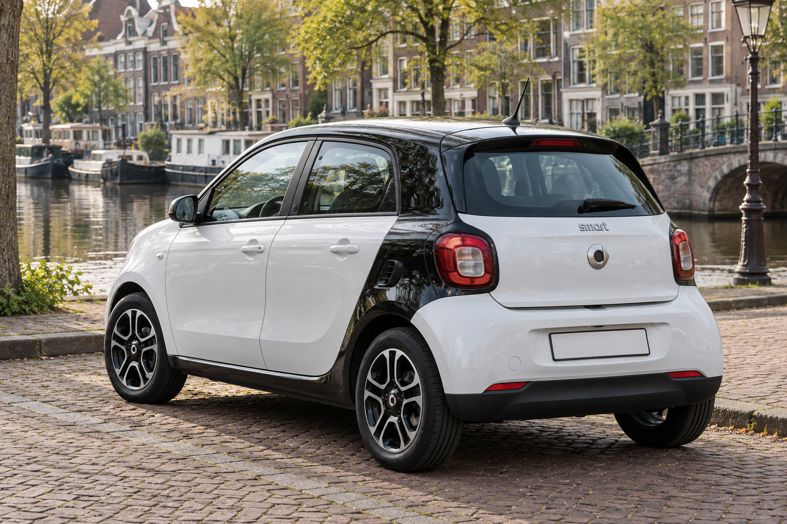 Tweede generatie smart forfour als modelillustratie bij de benzinekeuze