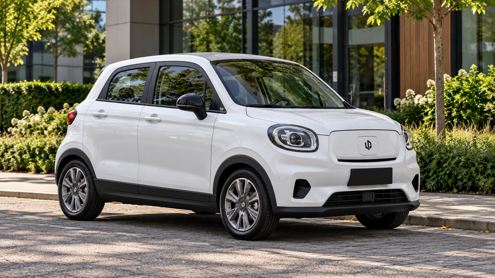 Witte Leapmotor T03 als modelillustratie van de compacte hatchback, zonder individuele techniek- of uitrustingsclaim