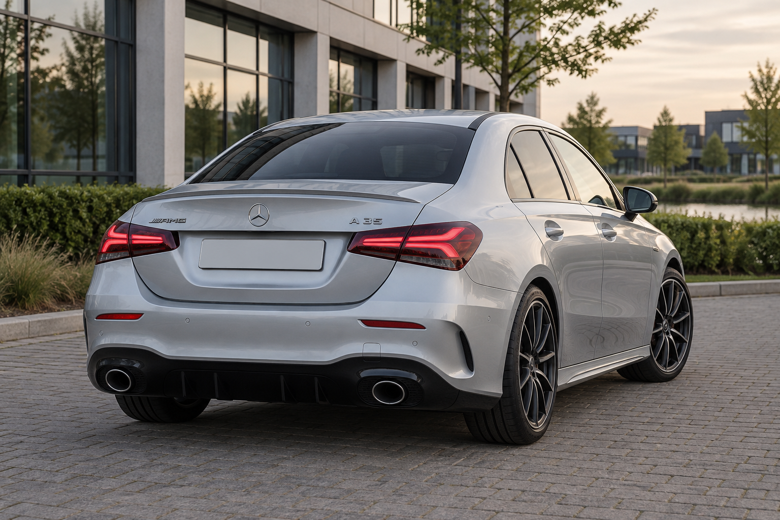 AI-illustratie van Mercedes-AMG A 35; geen aangeboden voorraadvoertuig