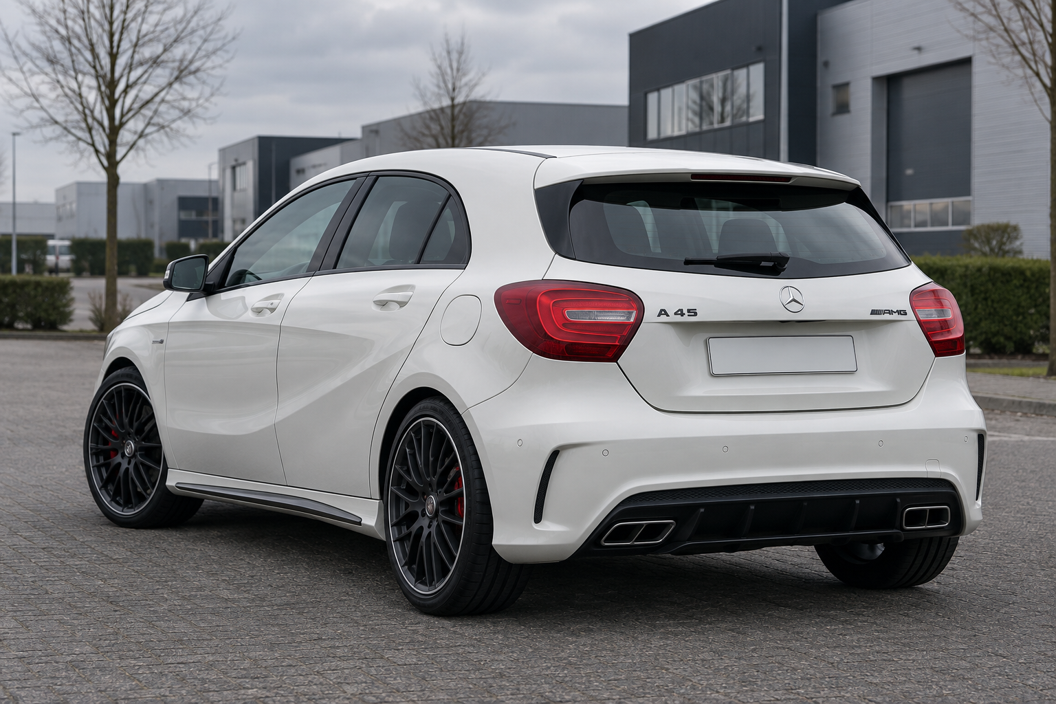 AI-illustratie van Mercedes-AMG A 45; geen aangeboden voorraadvoertuig