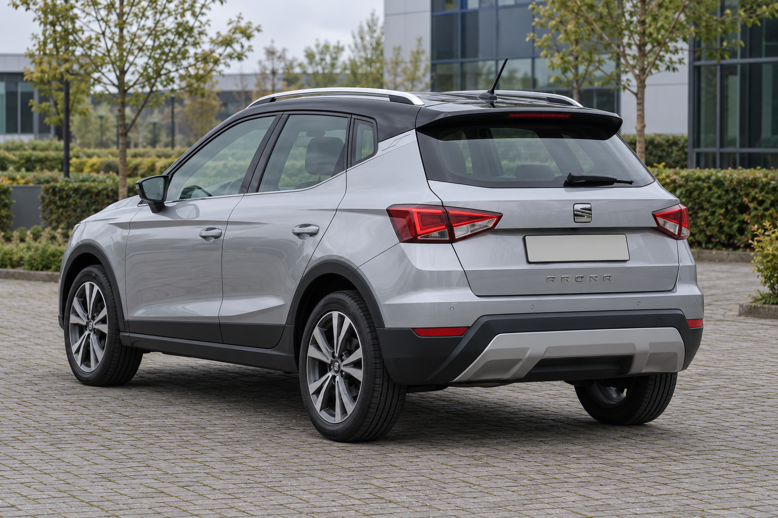 Achterzijde van een SEAT Arona uit de oorspronkelijke modelreeks